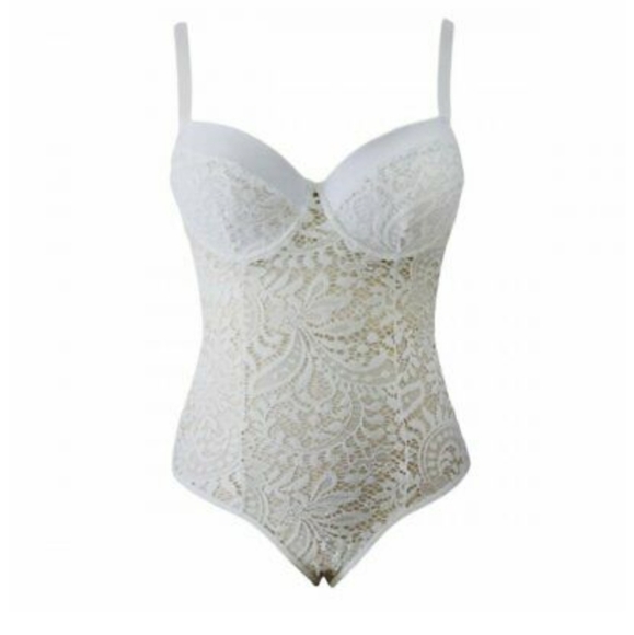 Ohyeahlady white one piece lingerie NWOT - Picture 4 of 13